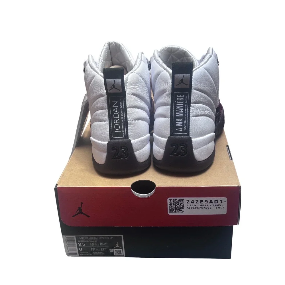 Air Jordan 12 Retro SP A Ma Maniere White Burgundy Crush DV6989-100 Mens 8